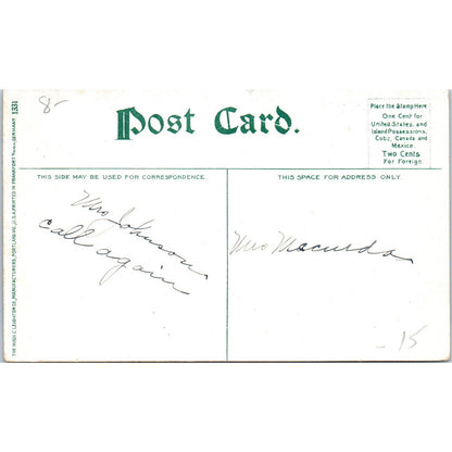 Antique Postcard Coal Boats at Point Bridge Pittsburgh PA TD9-P1