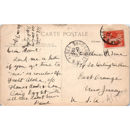 Alger - Rond-Point Des 5 Avenues Original Postcard TJ9-P2