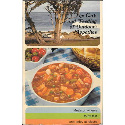 Vintage Camping Food Cookbook The Care and Feeding of Outdoor Appetites TJ7