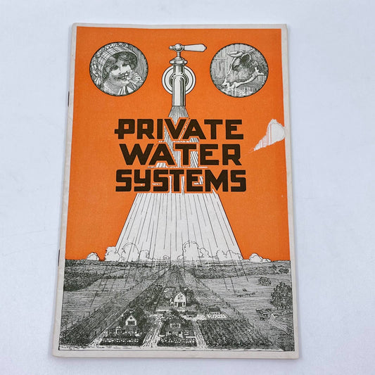 c1910 Private Water Systems Booklet Milwaukee Air Power Pump Co. WI TF7