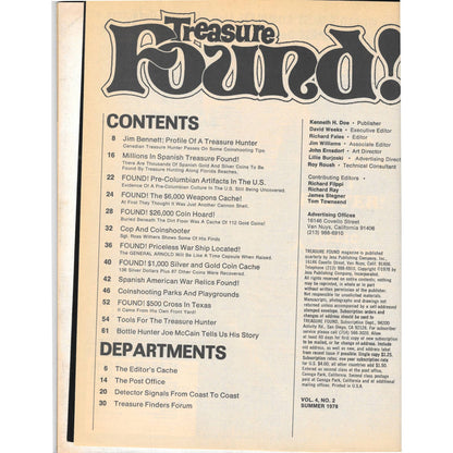 Treasure Found! Magazine - Treasure Hunting Metal Detecting Summer 1978 M3