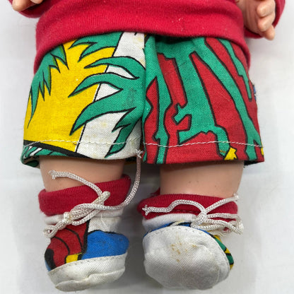 1980s Kool-Aid Kid Vintage Blonde Blue Eye Girl Doll 11" TH7