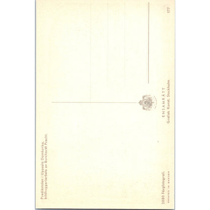 Predikstolen Uppsala Domkyrka Bildhuggeri Arbete av Burchardt Postcard P2-1