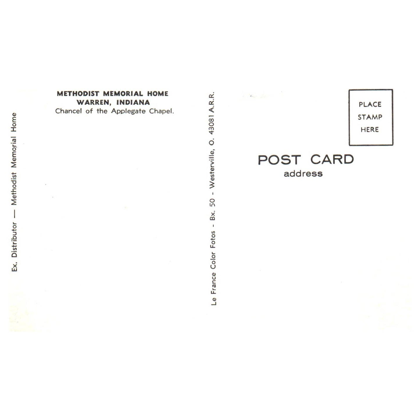 Vintage Postcard - Methodist Memorial Home Warren Indiana TJ6-1