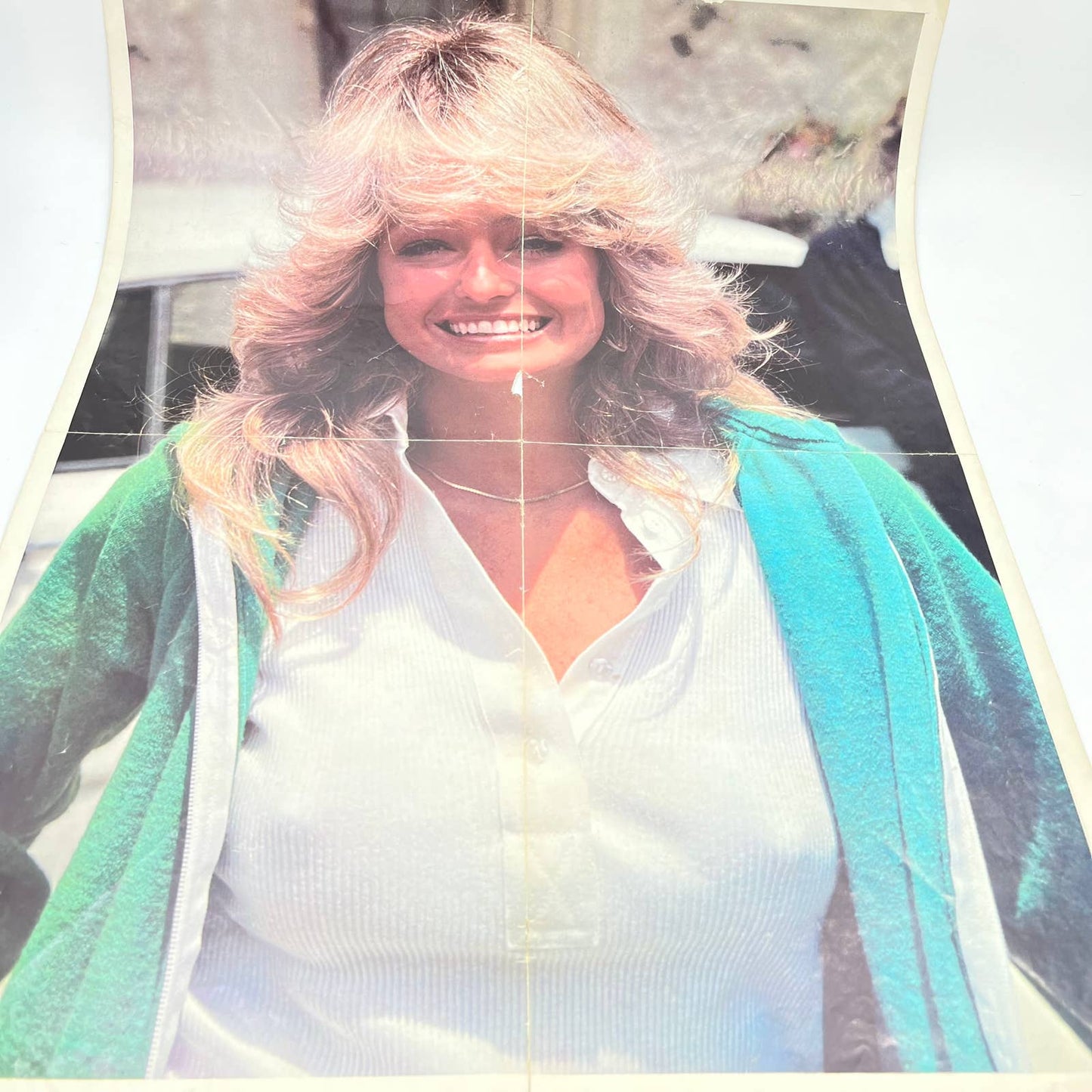 Vintage Farrah Fawcett Centerfold, Fold Out Poster AA9
