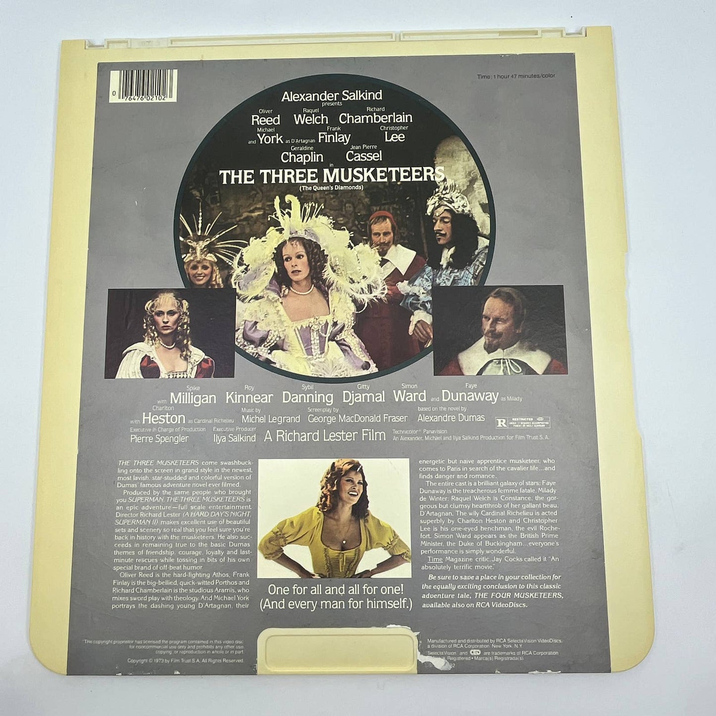 The Three Muskateers RCA SelectaVision - CED VideoDisc TG2