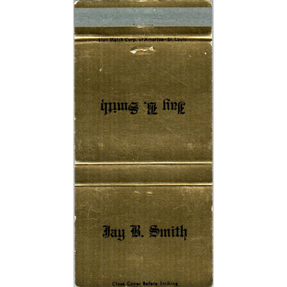 Jay B. Smith Funeral Home St Louis MO Advertising Matchbook Cover SA1-M6