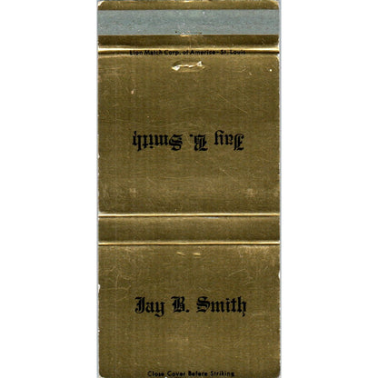 Jay B. Smith Funeral Home St Louis MO Advertising Matchbook Cover MM9-7
