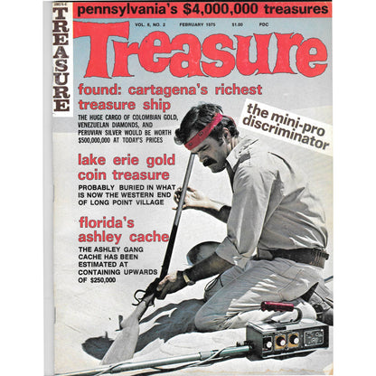 Treasure Magazine - Treasure Hunting Mining Metal Detecting Feb 1975 M4
