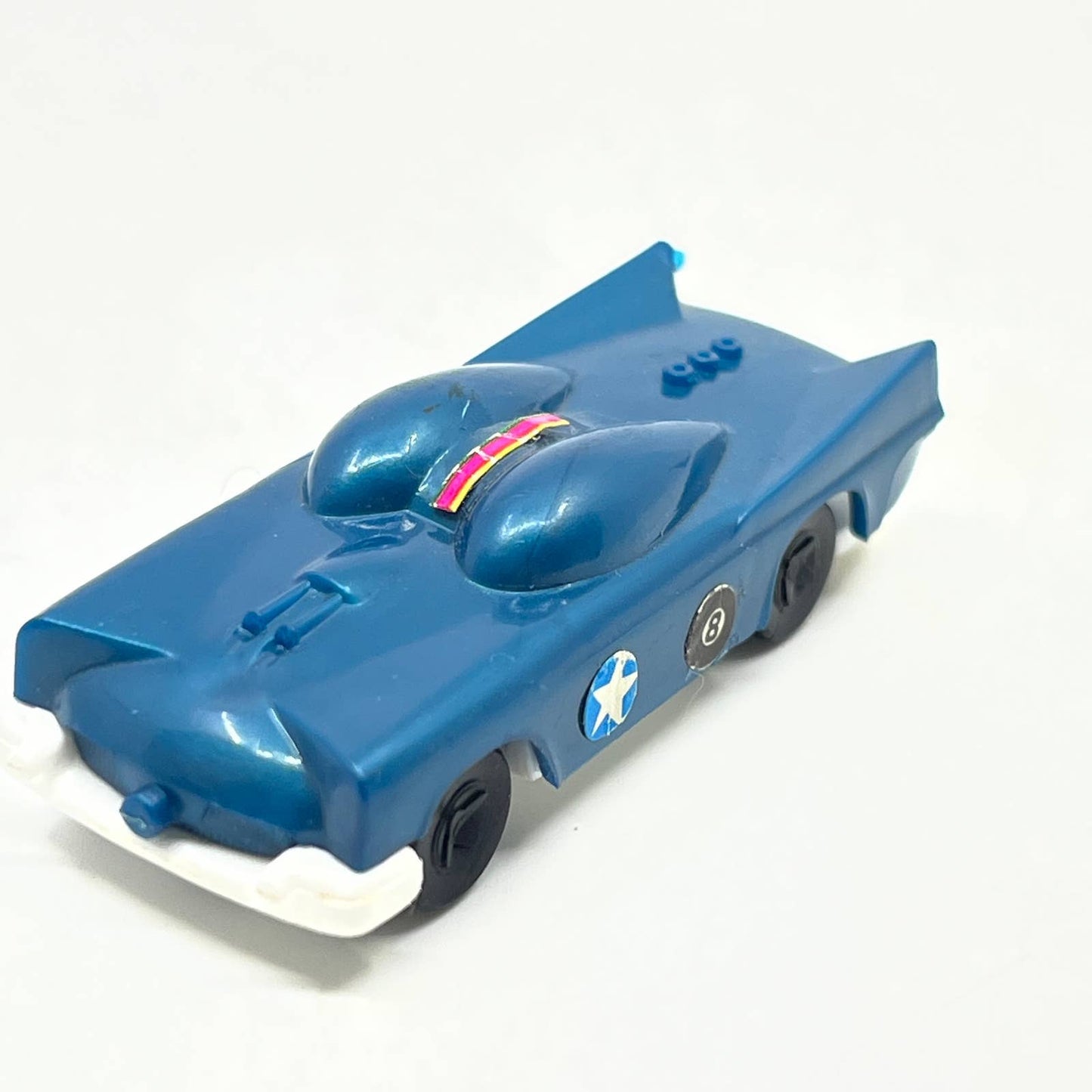 1960s Early Vintage Plastic Lincoln Futura Batmobile Hero Car 2 1/4" Blue SD6
