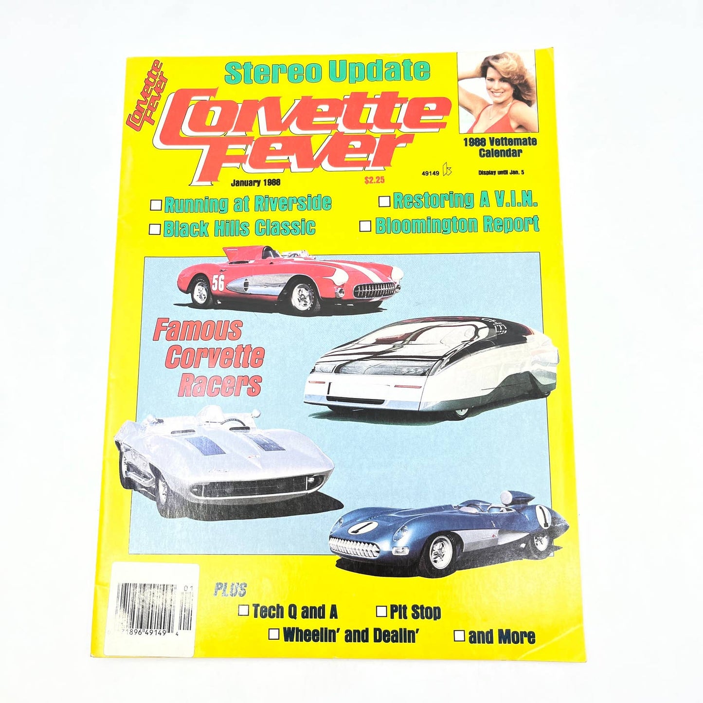 1988 January Corvette Fever Magazine Black Hills Corvette Classic TG1