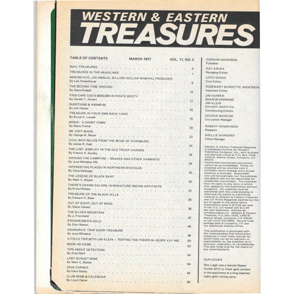 Western & Eastern Treasures Magazine - Gold Metal Detecting March 1977 M3
