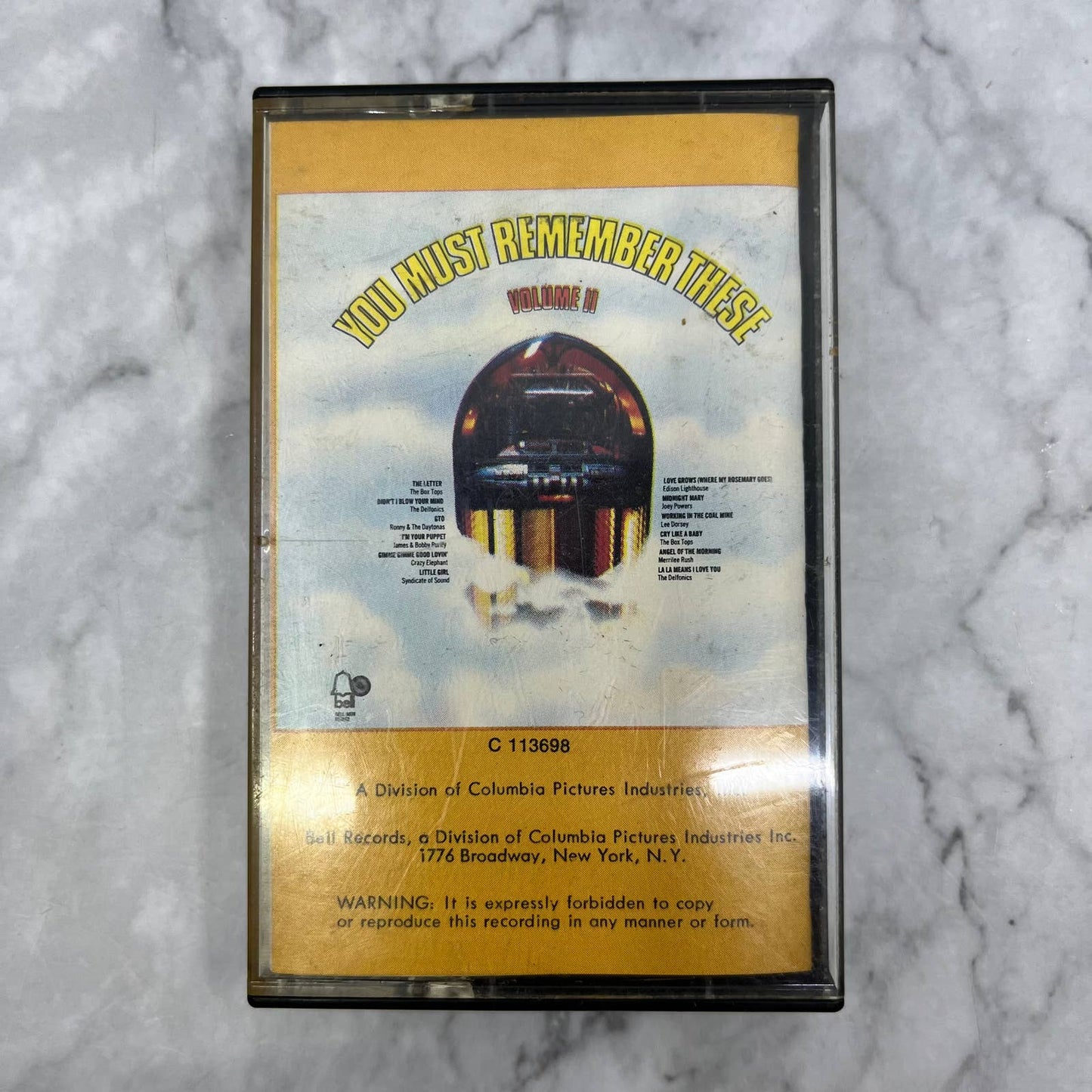 Vintage You Must Remember These V. II 12 Top Rock Pop Hits Cassette Tape TJ2-5
