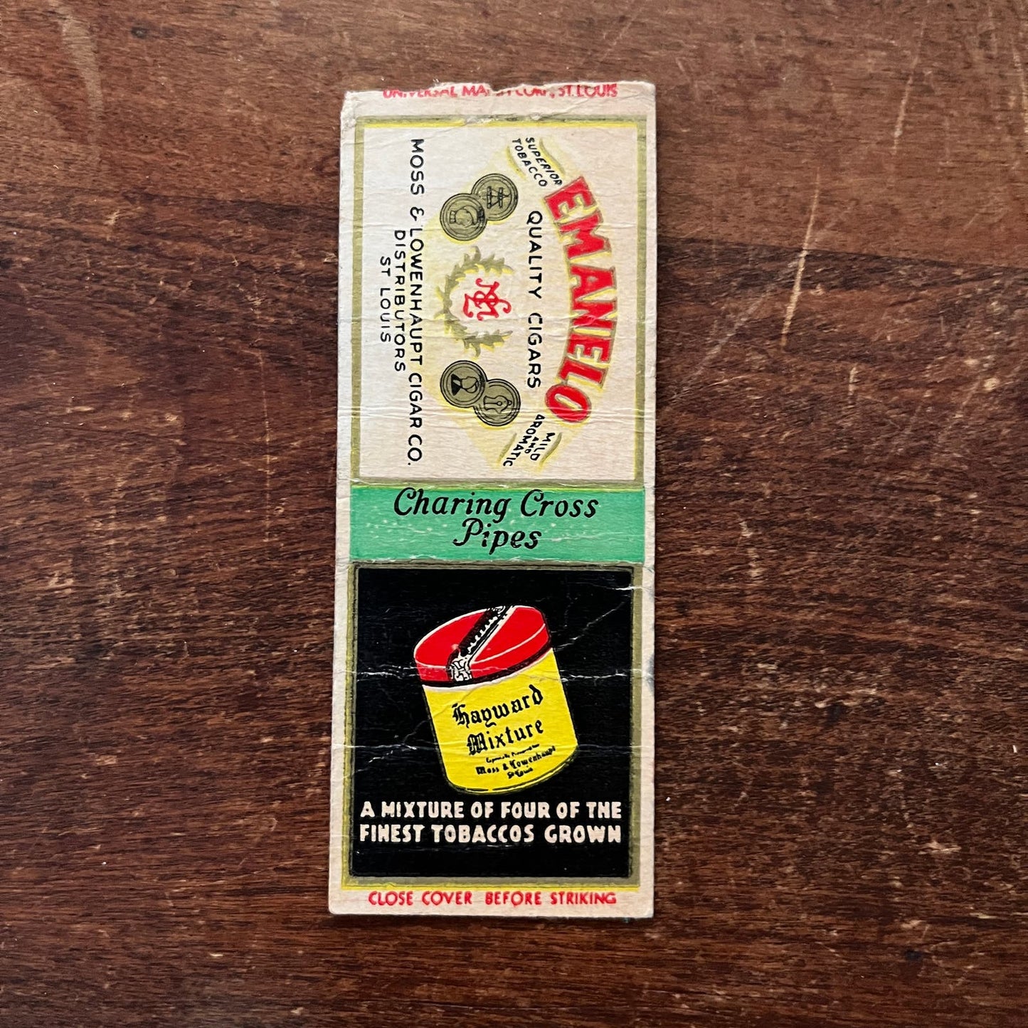 Cavalier Cigarettes Advertising Matchbook Cover SA9-M12