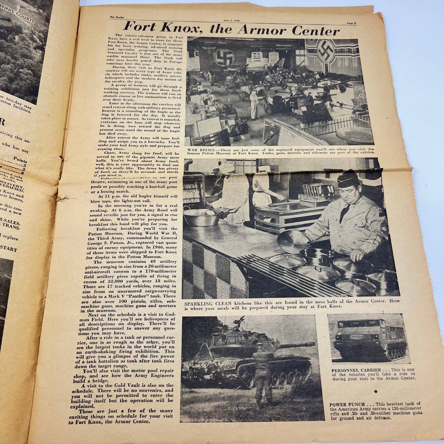 1959 Courier Journal The Hustler Newspaper Fort Knox Mammoth Cave Louisville TE8