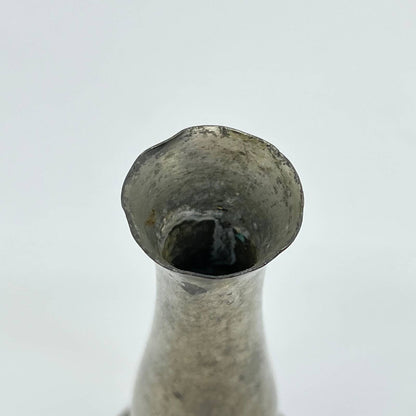 Daalderop Pewter Bud Vase, 7" Tall, Made in Holland, Mid Century Modern TF3