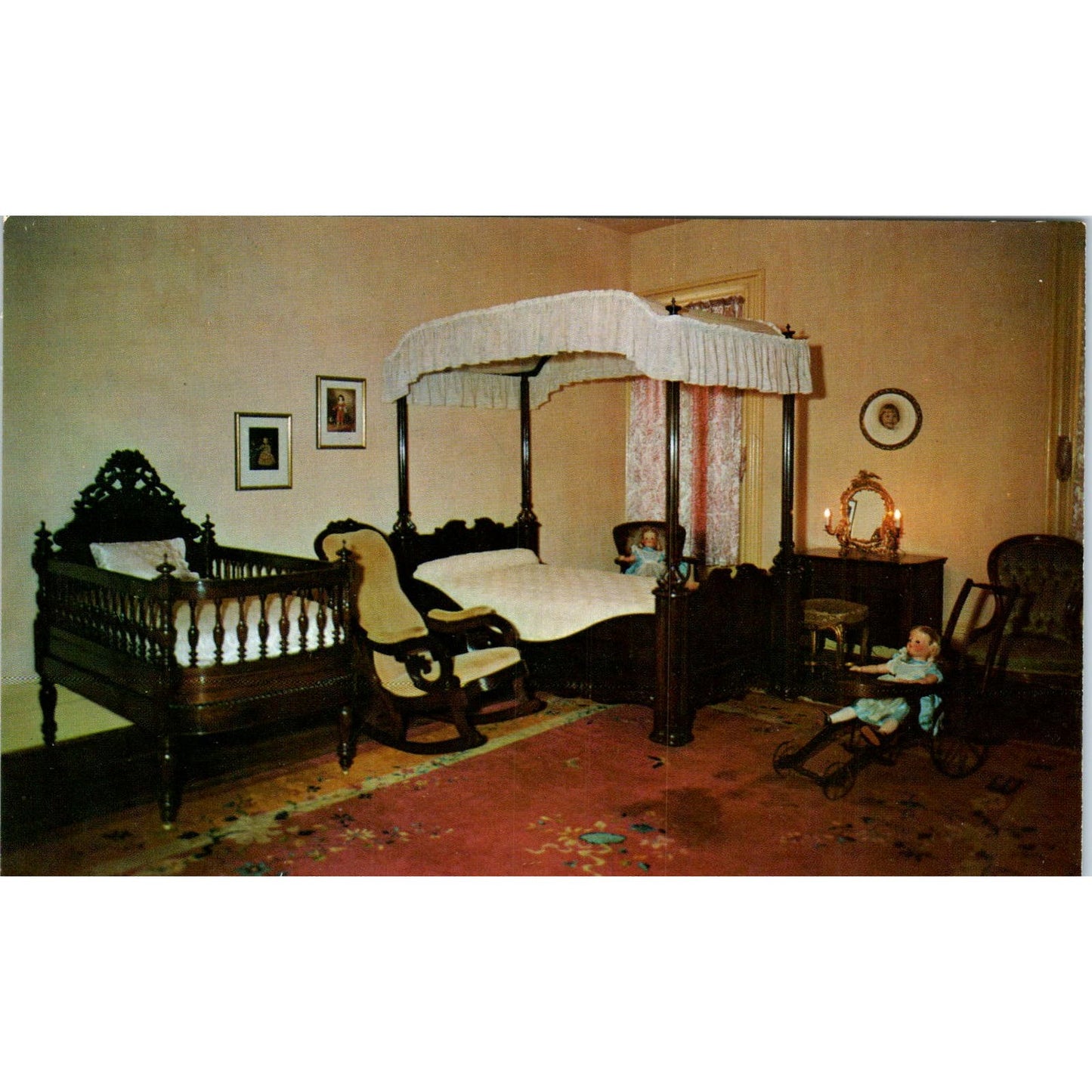 Children's Bedroom Alton Villa St. Francisville LA Original Postcard PB10