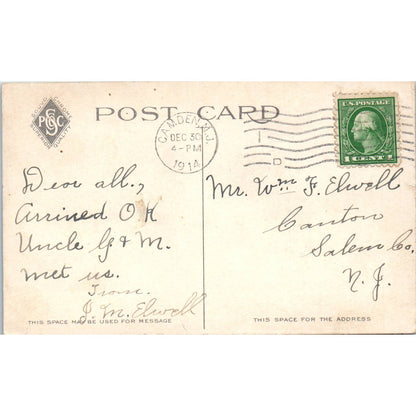 1914 Postcard West Philadelphia Station and Yards Philadelphia PA TD9-P1