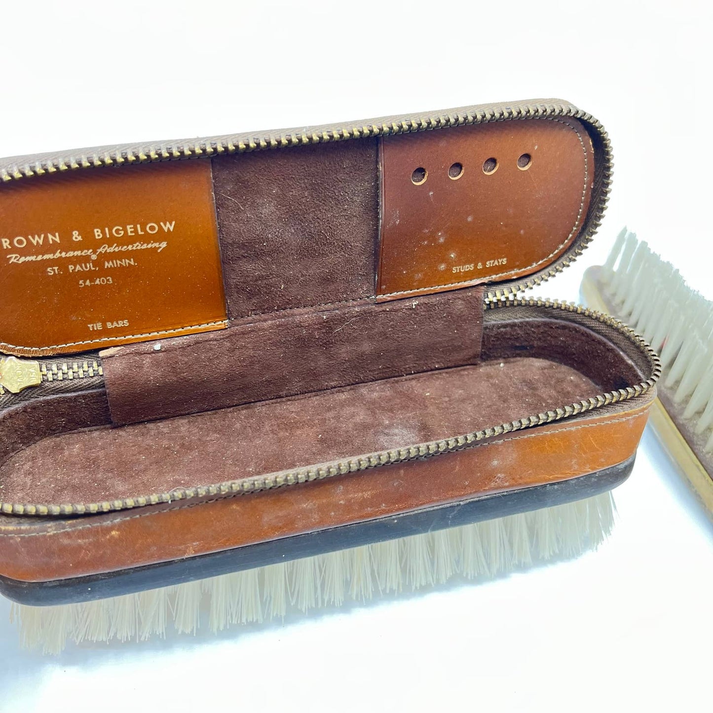 Vintage Men’s Shoe Brushes Monogrammed “WJM” TF3