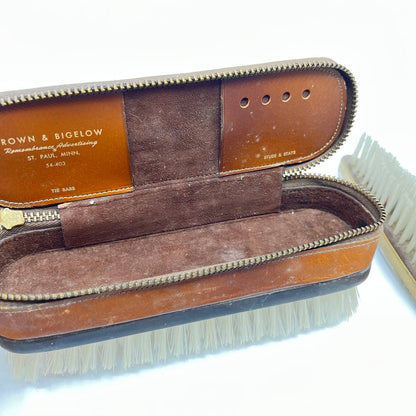 Vintage Men’s Shoe Brushes Monogrammed “WJM” TF3