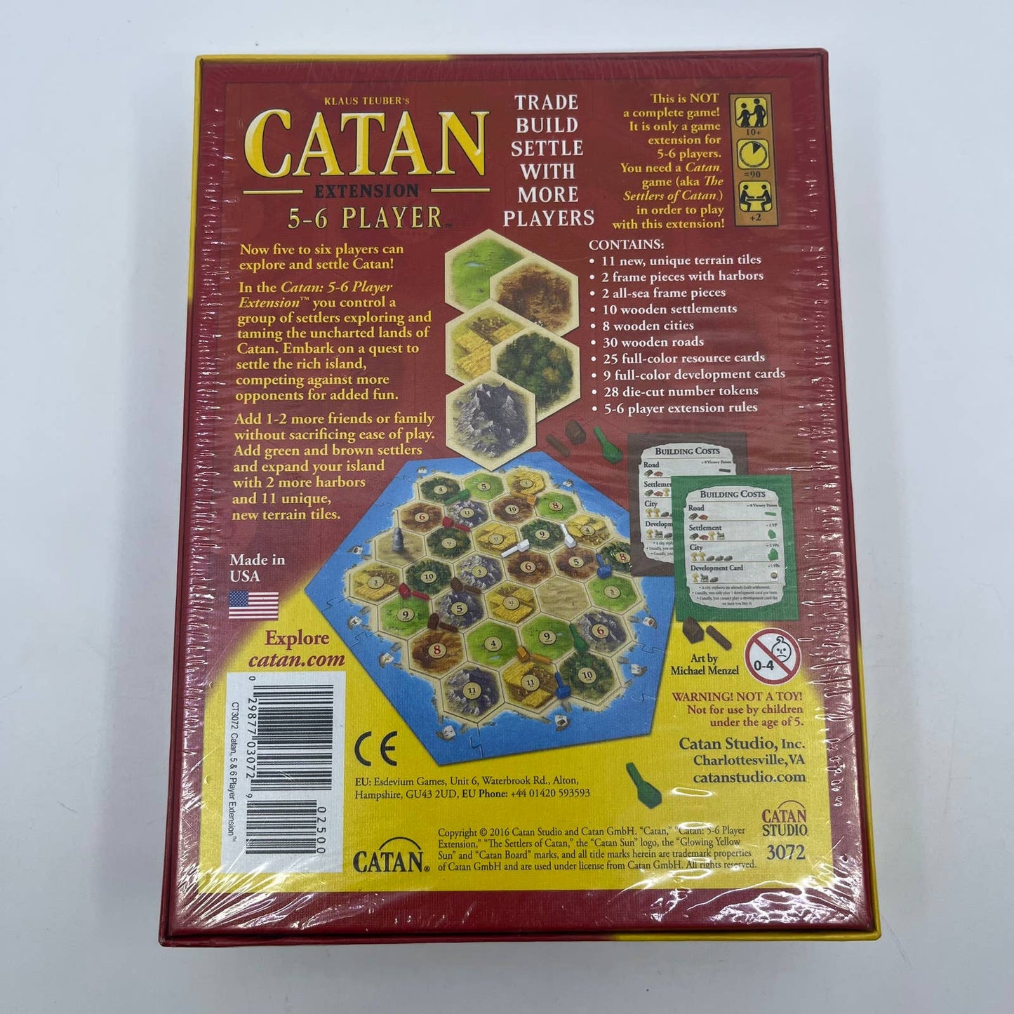 SEALED NEW Catan 5-6 Player EXTENSION 5th Edition Base Core EXPANSION CN3072 TG8