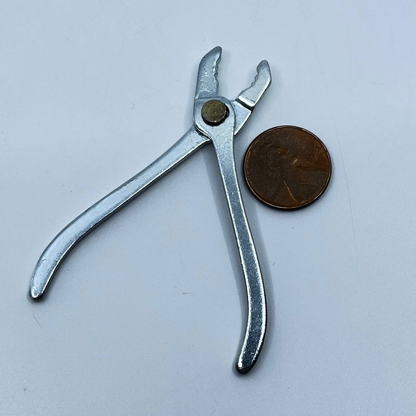 Vintage Metal Toy Pliers Miniature Small Pretend Play Tool SD4