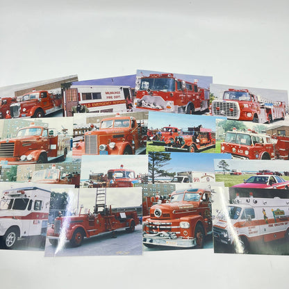 Vintage Milwaukee Wisconsin Area Fire Truck Vehicle Original Photo LOT OF 16 TF5