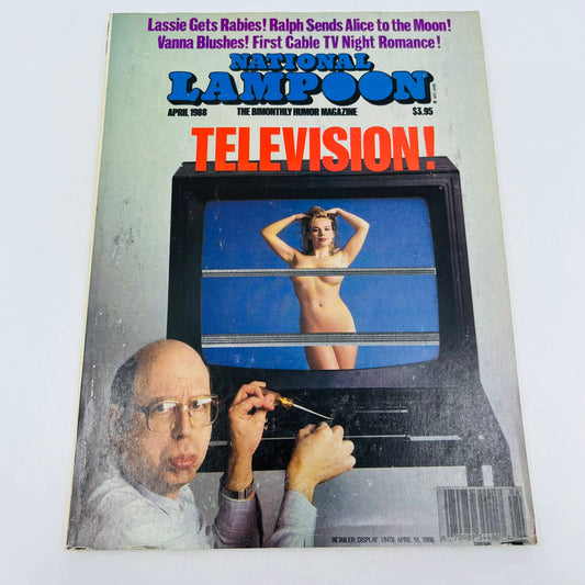 NATIONAL LAMPOON MAGAZINE  APRIL 1988 TELEVISION! Newsstand BA2