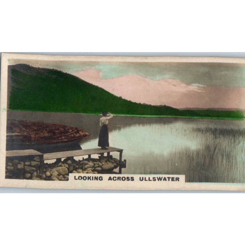 1924 Cavanders Cigarette Card Homeland Series #43 Looking Across Ullswater SE5