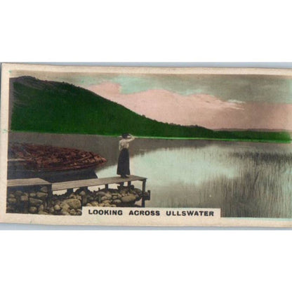 1924 Cavanders Cigarette Card Homeland Series #43 Looking Across Ullswater SE5