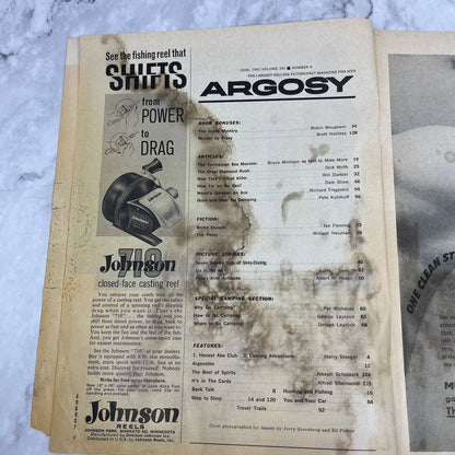 Argosy Magazine June 1962 Mike Shayne Murder By Proxy Skin Diving TJ3