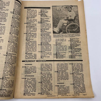 1981 Sept 20 Bellville IL News-Democrat TV Listings Shaggy Dog Boomer L4-1