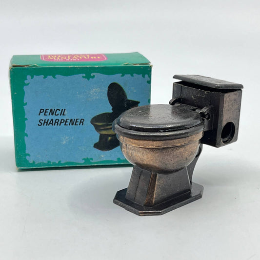 1960s Toilet Die Cast Pencil Sharpener w Box Dollhouse Miniature TF6