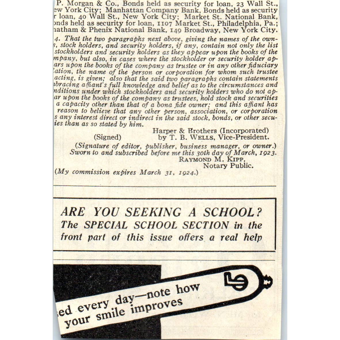 c1920 Harper's Magazine Ad - Ground Gripper Walking Shoes East Lynn MA EA3-4