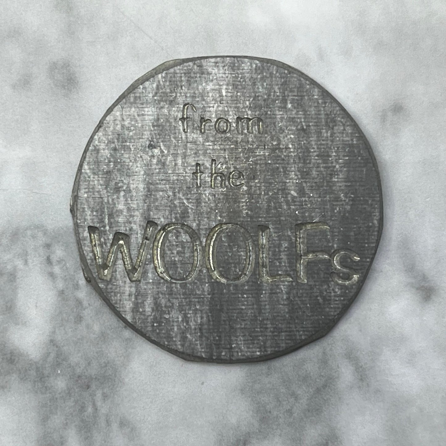 Vintage Letterpress Printers Block Plate From the WOOLFs SE843