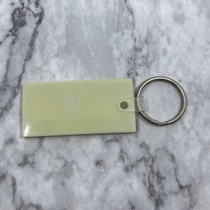 Vintage Hermantown MN Dollar Bill Keychain Fob Key Ring Hangtag SF1