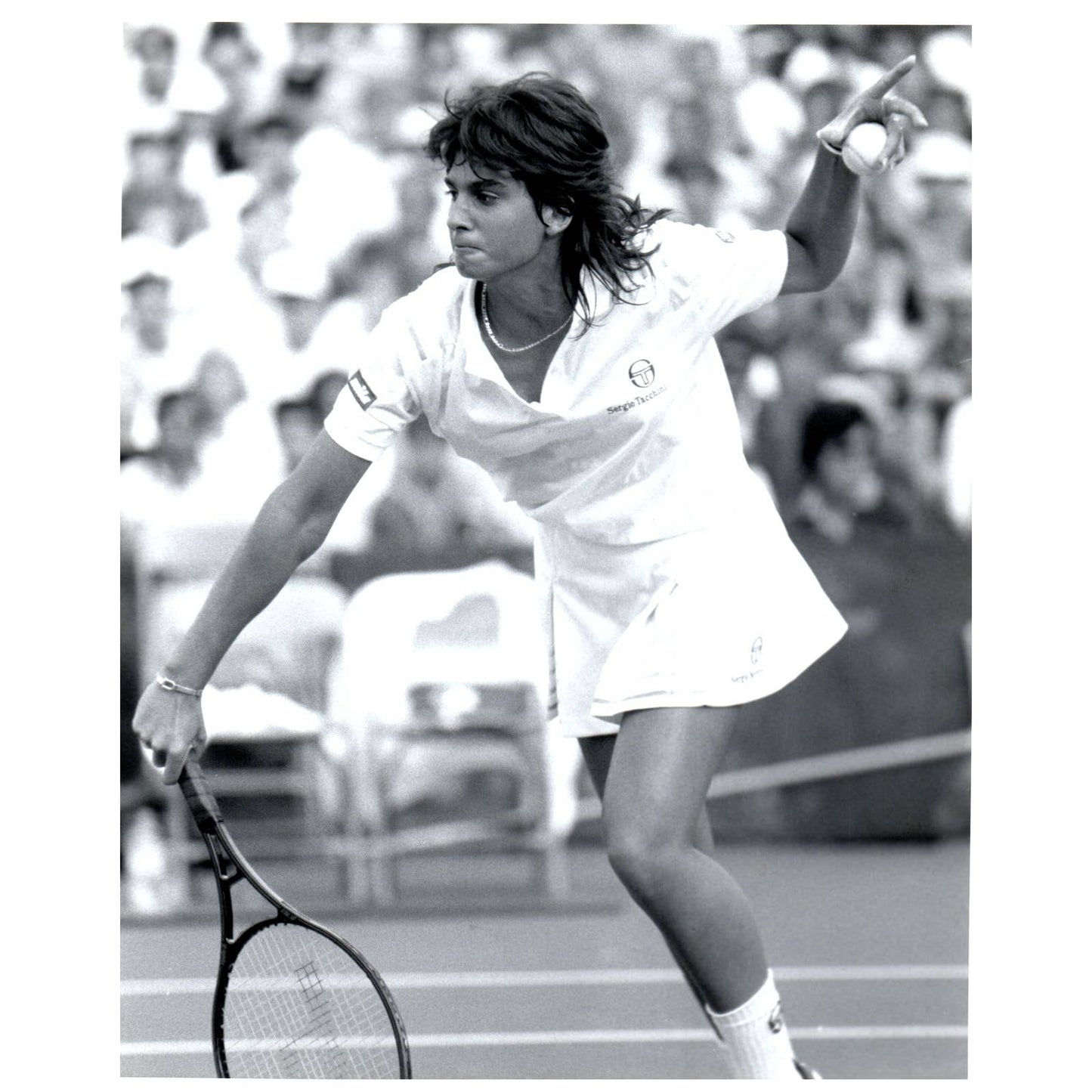 1989 Original Press Photo Women's Tennis Gabriela Sabatini ~8x10" AD2-5