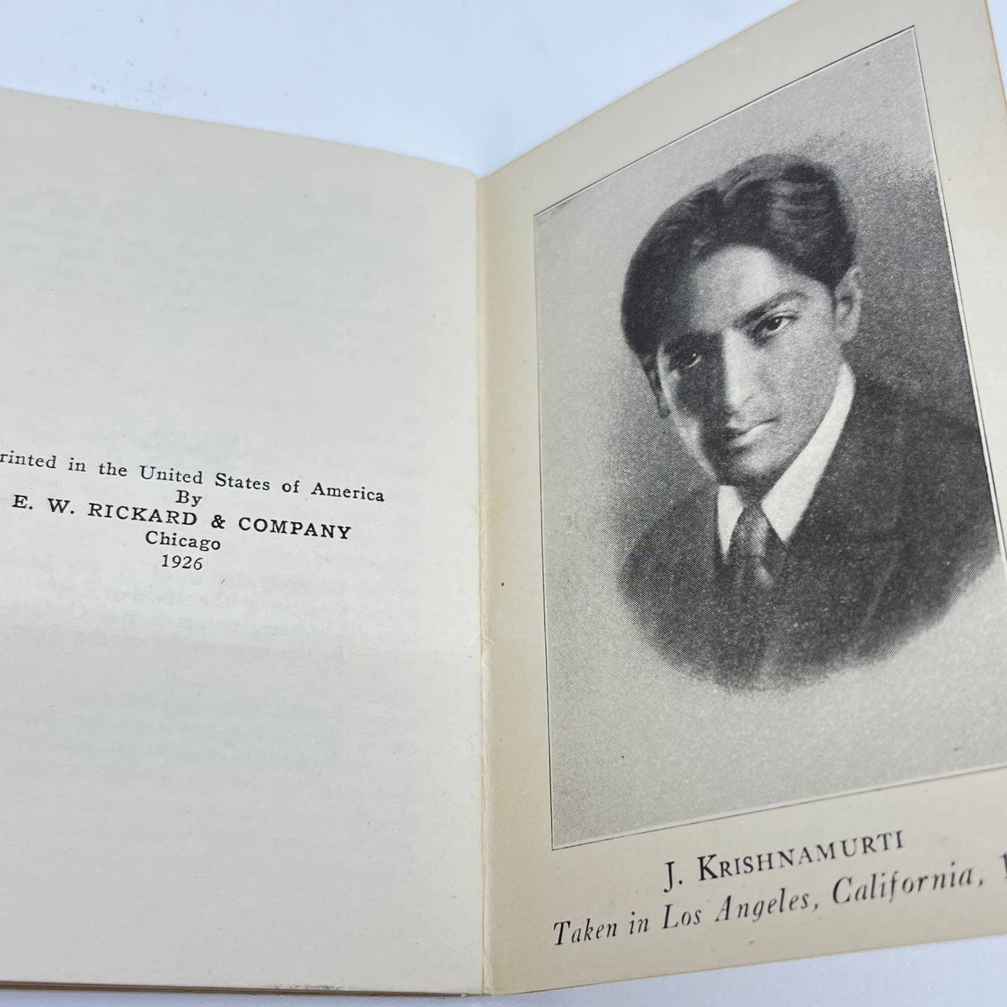 1926 At the Feet of the Master J. Krishnamurti Order of the Star in the East SD3