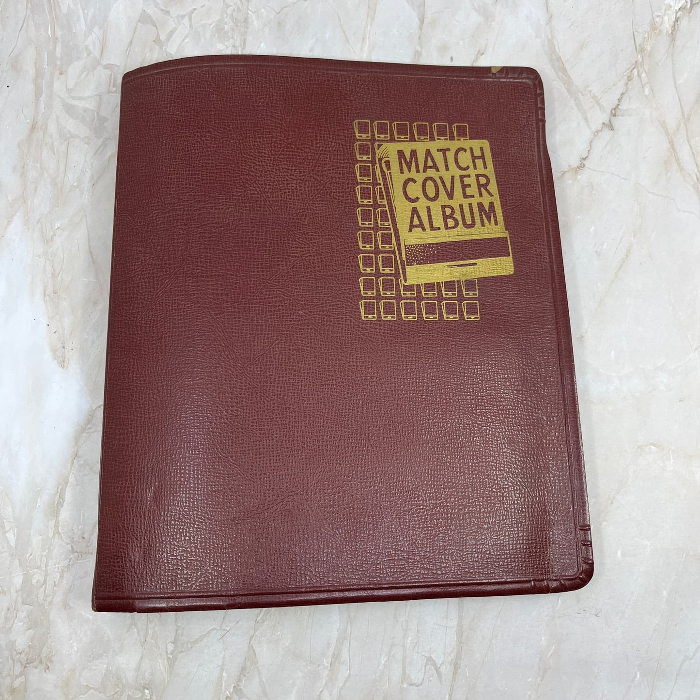 Vintage Beachcraft Match Cover Album BURGUNDY matchcover matchbook TC9