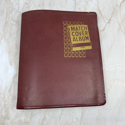 Vintage Beachcraft Match Cover Album BURGUNDY matchcover matchbook TC9