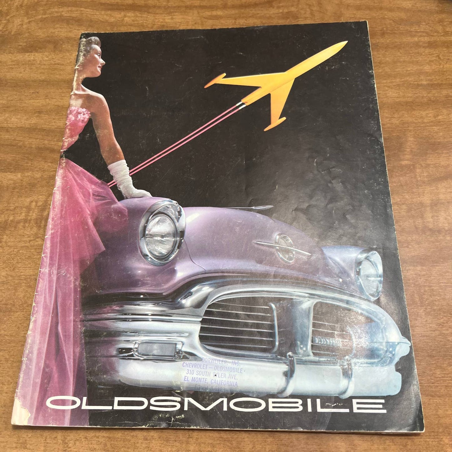 1957 Oldsmobile 13” Color Deluxe Sales Brochure NinetyEight Starfire Super 88 B4