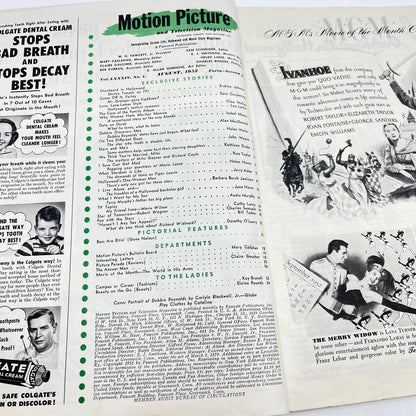 Motion Picture Magazine Aug 1952 Debbie Reynolds Mitzi Gaynor Fawcett TC6