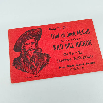 1910s Post Card Jack McCall Trial for Killing Wild Bill Hickok Deadwood SD SC9