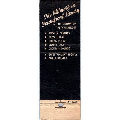 Surfside Plaza Miami Beach FL Advertising Matchbook Cover MM9-8