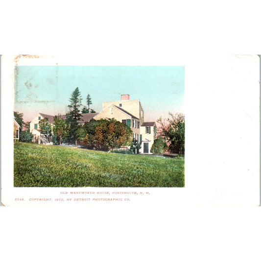 Old Wentworth House Portsmouth NH 1902 Original Postcard P3-3
