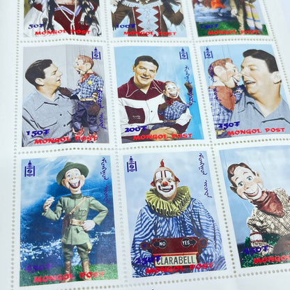 Mongolia - 1998 The Howdy Doody Show - Sheet of 9 Stamps Mongol Post AB3