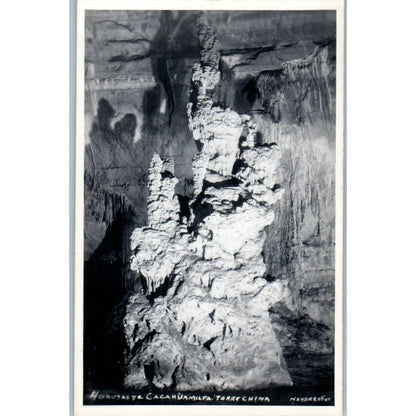 Grutas De Cacahuamilpa Torre China Mexico - Original RPPC Postcard TJ7-MP