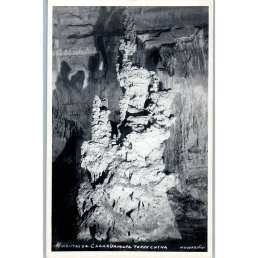 Grutas De Cacahuamilpa Torre China Mexico - Original RPPC Postcard TJ7-MP