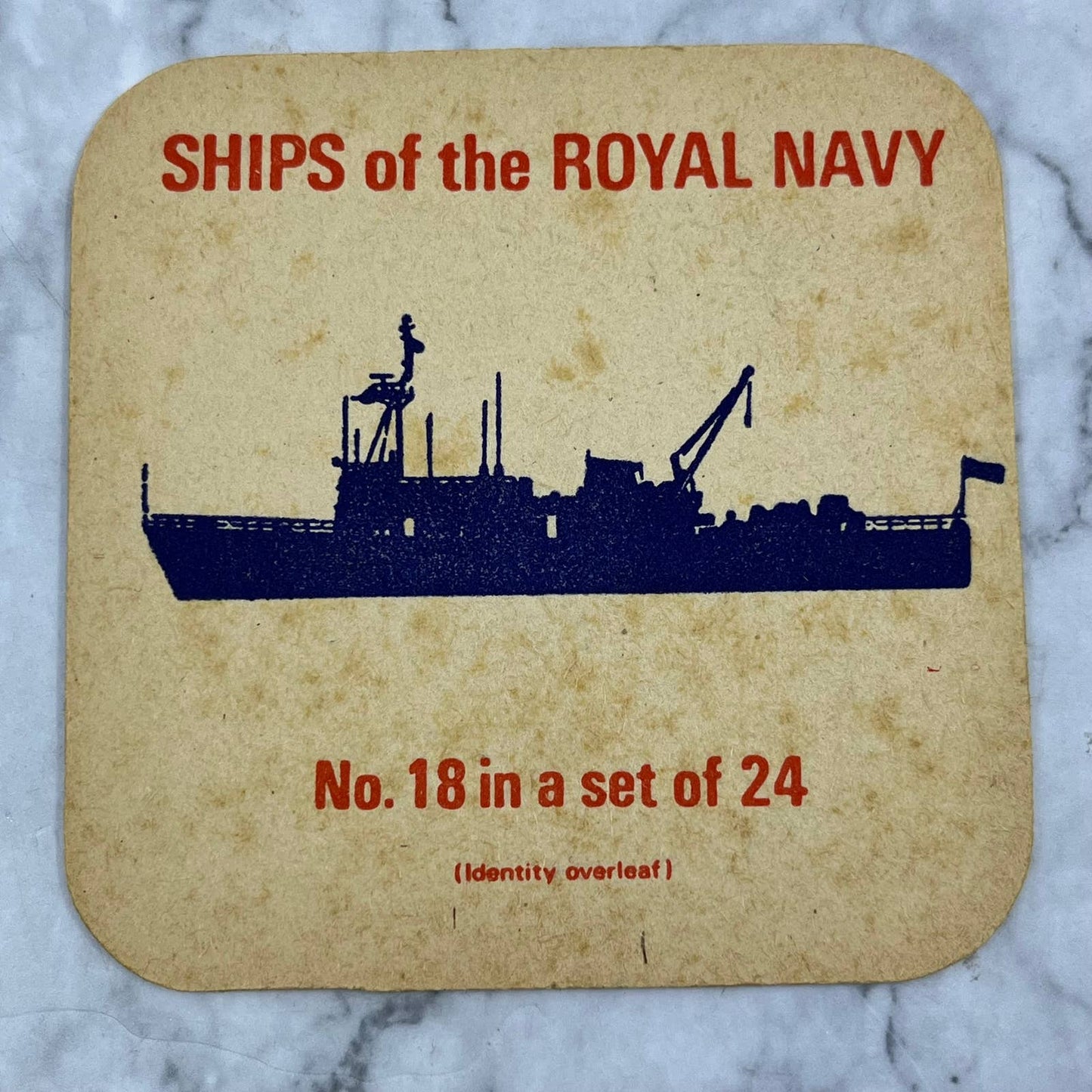 Ships Of The Royal Navy No.18 In A Set Of 24 EXERCISE MINELAYER Coaster SE7