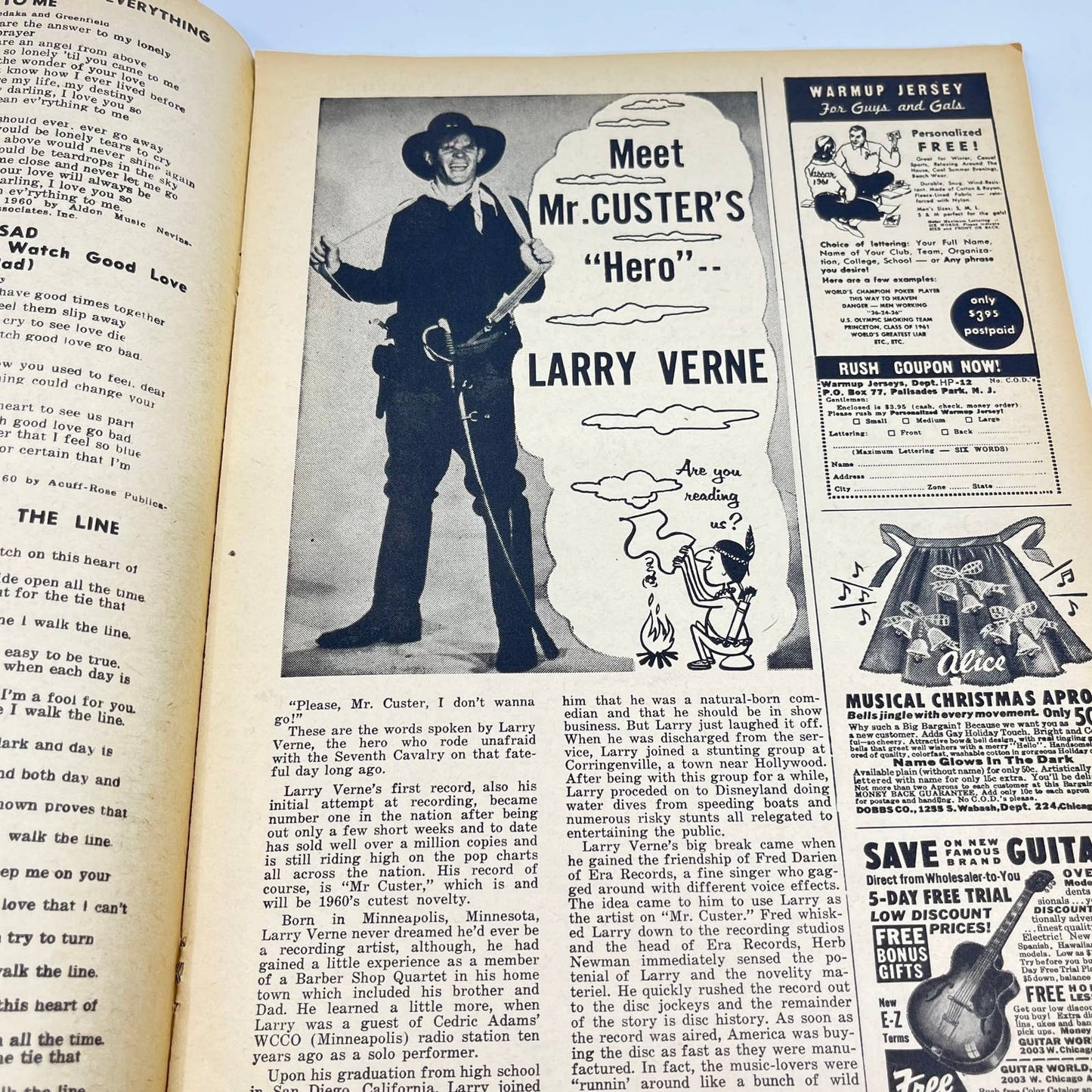 Song Hits Magazine Dec 1960 Bobby Darin Larry Verne TC6